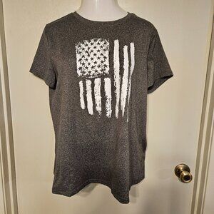 Gray Round Neck Tee XXL